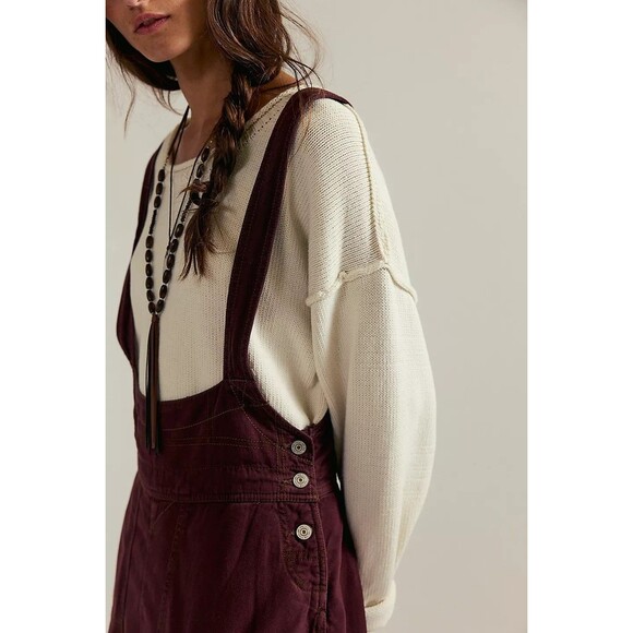 Free People We The Free Felix Tapered Overalls Jumpsuit Pinafore XS NWT 282795 - Picture 5 of 15